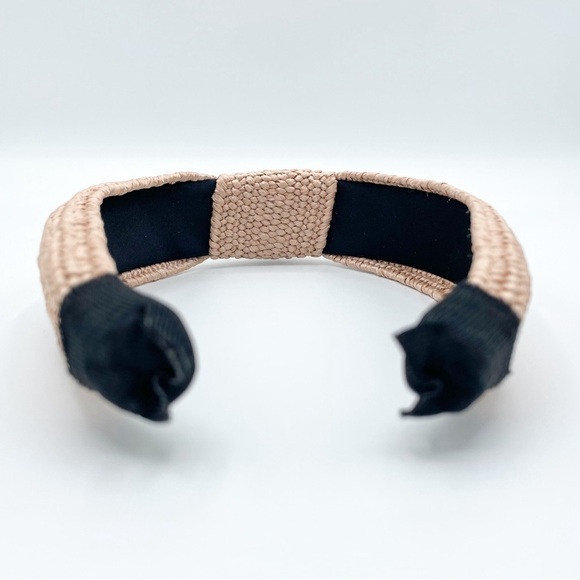 Set of 2 Straw Knot Headbands - Picture 7 of 7